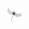 Pins * | Splendid Pearls Rhodium Plated Silver 8-8.5Mm Pearl Brooch Women