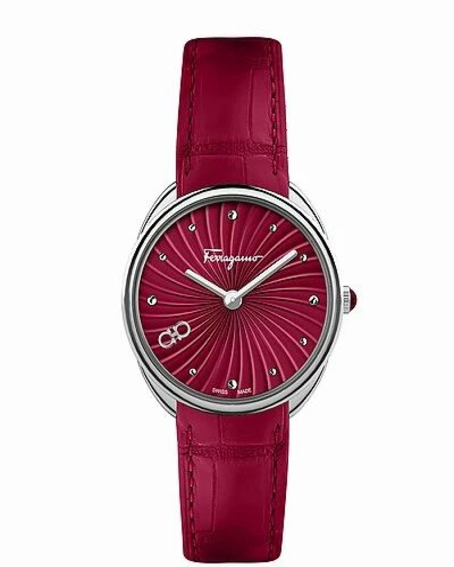 Watches * | Salvatore Ferragamo Cuir Watch Women