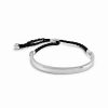 Bracelets * | Sterling Forever Rhodium Plated Cord Slider Bracelet Women