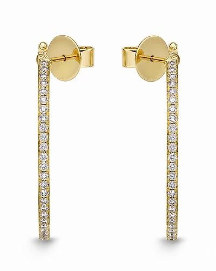 Earrings * | Memoire 18K 1.48 Ct. Tw. Diamond Hoops Women