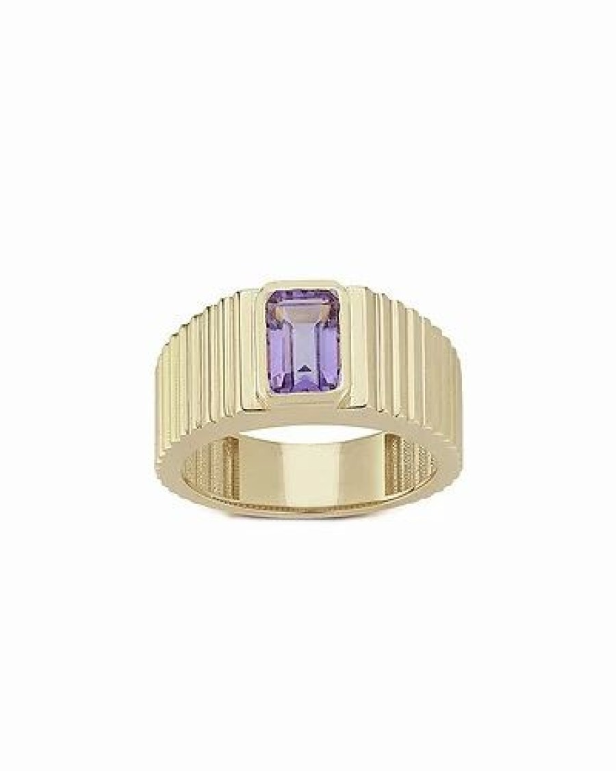 Rings * | Ember Fine Jewelry 14K Amethyst Statement Ring Women