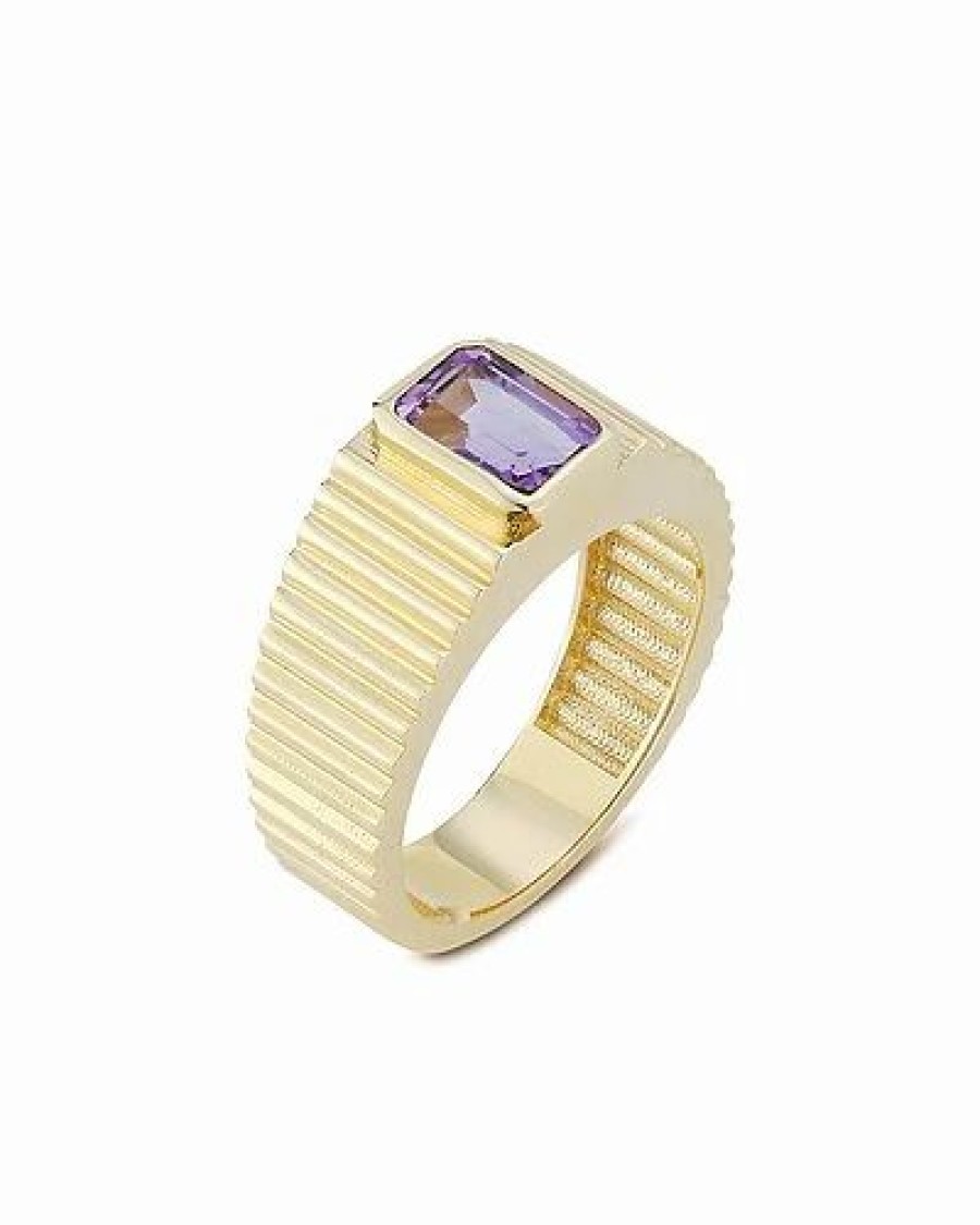 Rings * | Ember Fine Jewelry 14K Amethyst Statement Ring Women