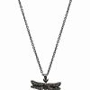 Necklaces * | Adornia Fine Silver 0.20 Ct. Tw. Diamond Dragonfly Necklace Women