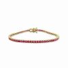 Bracelets * | Sabrina Designs 14K 3.82 Ct. Tw. Ruby Tennis Bracelet Women