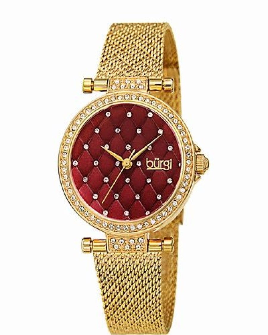 Watches * | Burgi Women'S Stainless Steel Watch