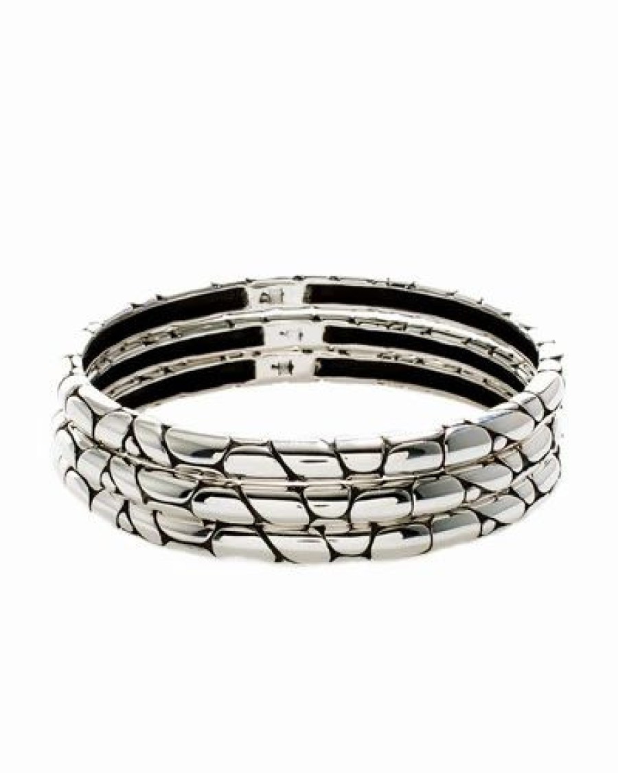 Bracelets * | John Hardy Kali Silver Set Of 3 Bangles Women