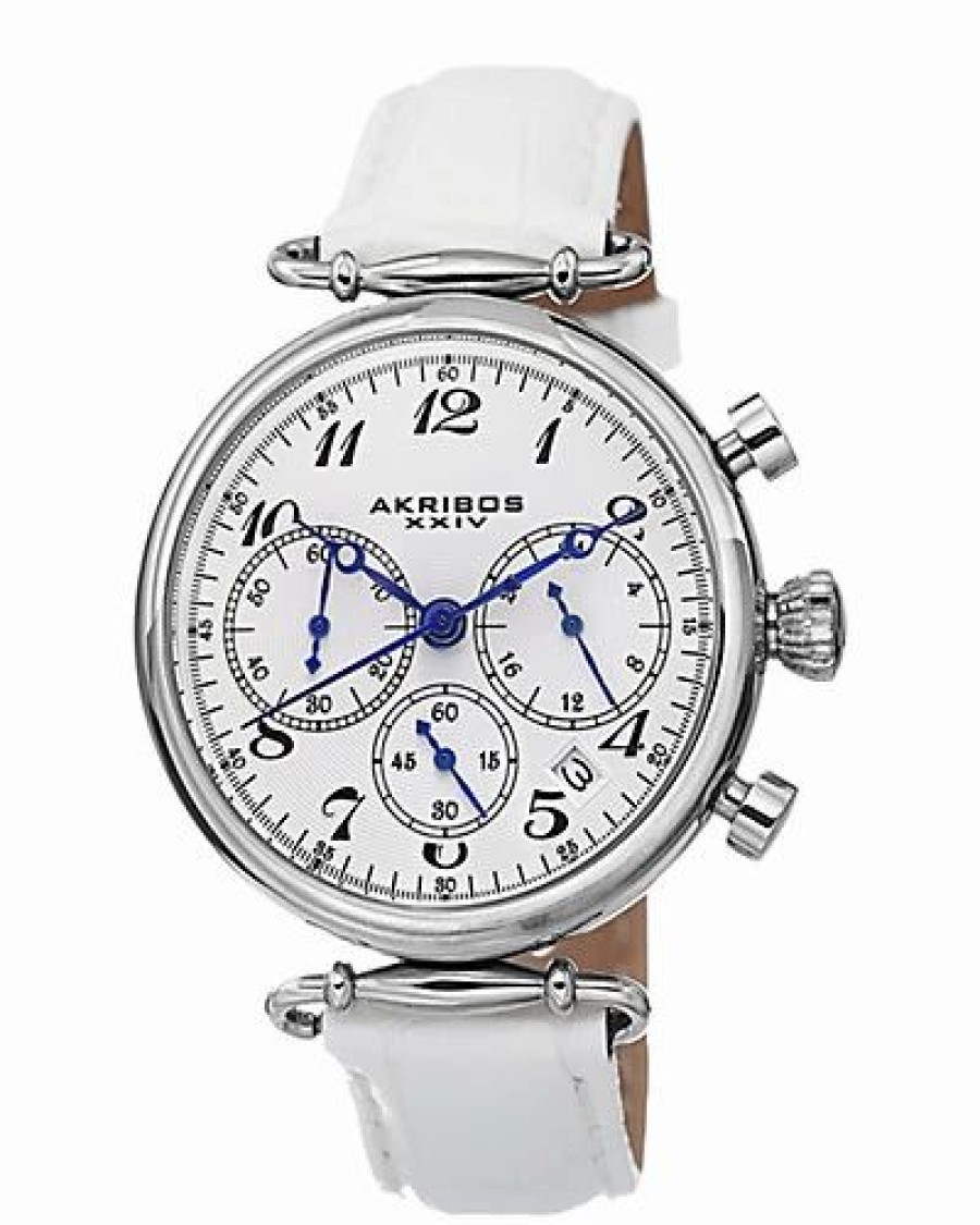 Watches * | Akribos Xxiv Women'S Leather Watch