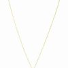 Necklaces * | 14K Italian Gold Diamond Round Tag Necklace Women