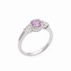 Rings * | Rina Limor 14K Pink And White Sapphire & Diamond Ring Women