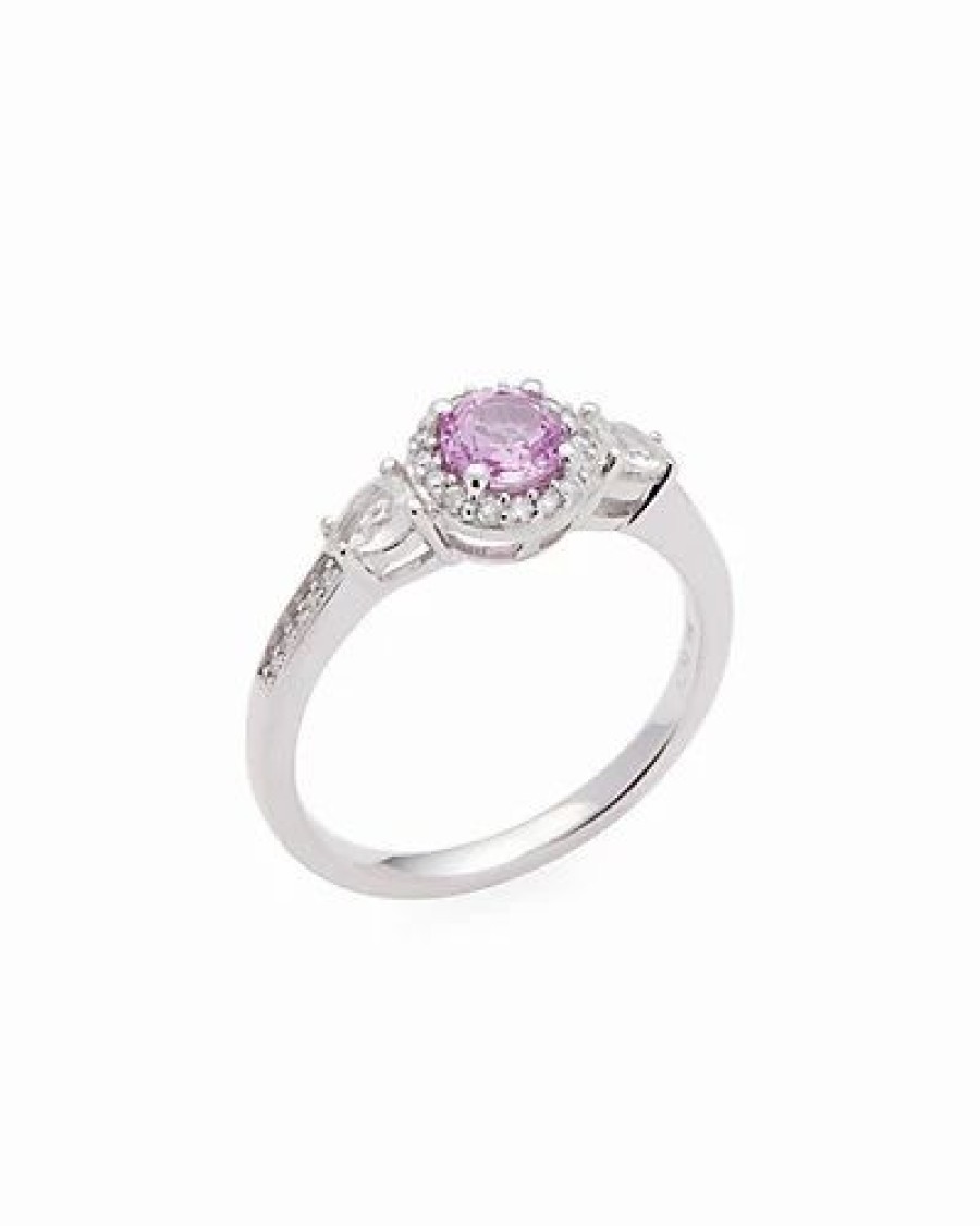 Rings * | Rina Limor 14K Pink And White Sapphire & Diamond Ring Women