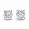 Earrings * | Memoire 18K 0.70 Ct. Tw. Diamond Bouquet Studs Women