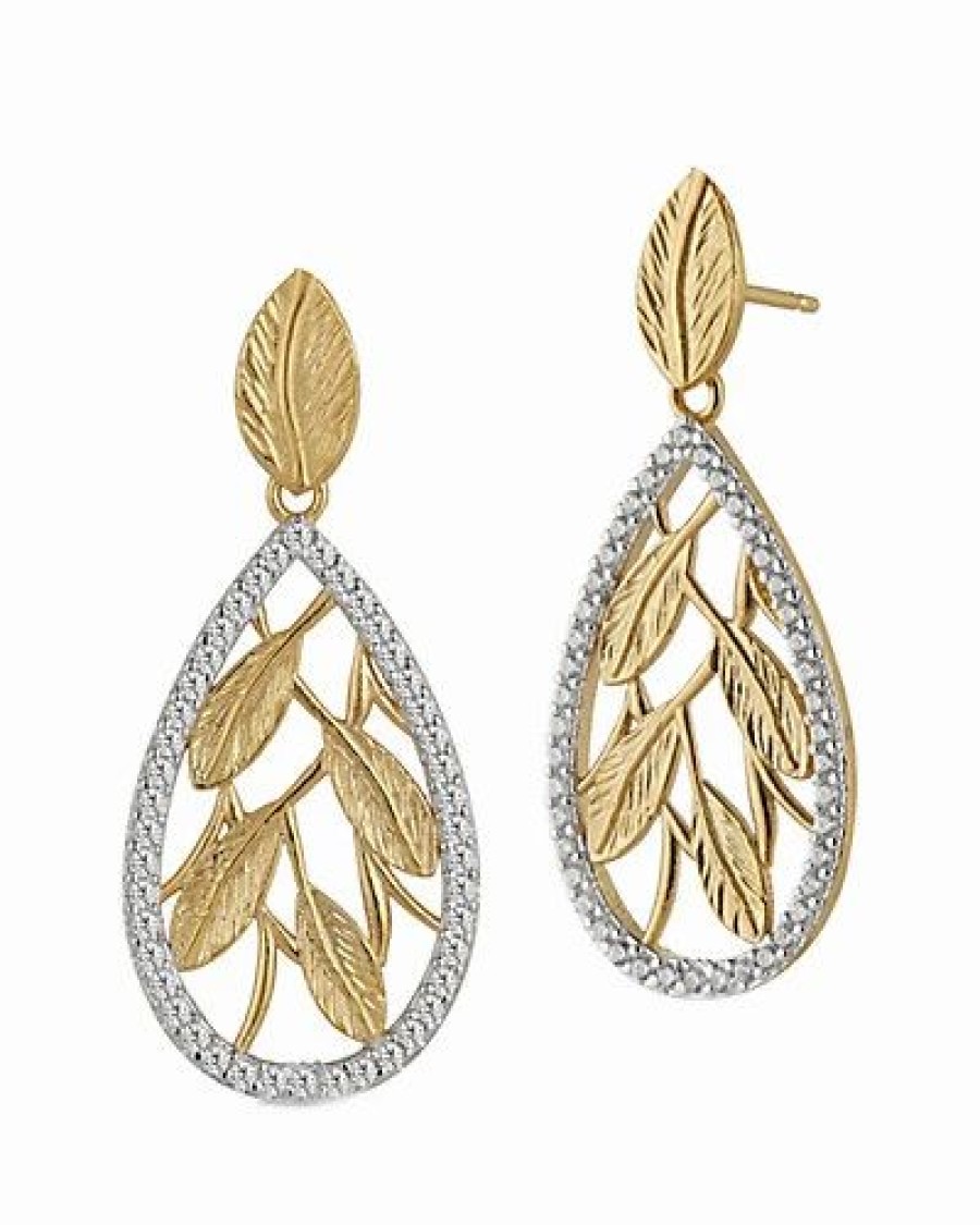 Earrings * | I. Reiss 14K 0.58 Ct. Tw. Diamond Dangling Earrings Women