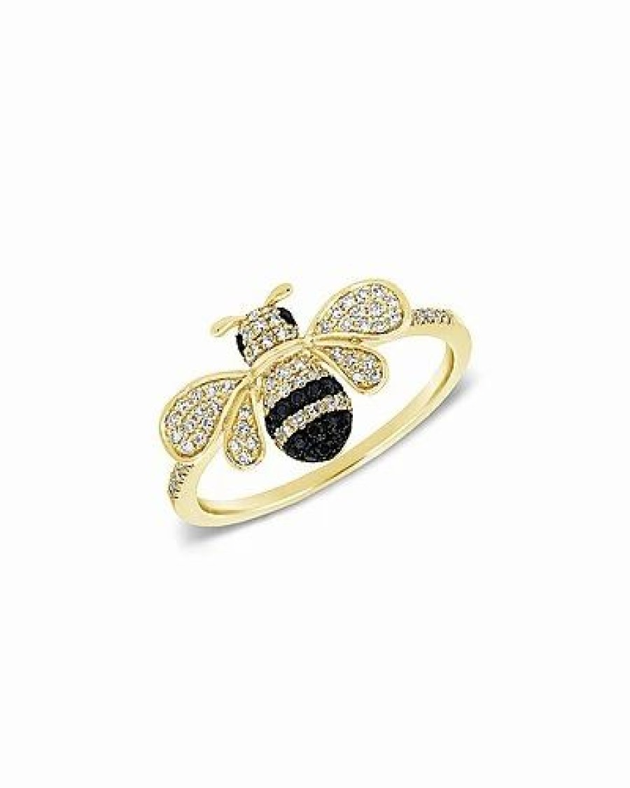 Rings * | Sabrina Designs 14K 0.17 Ct. Tw. Diamond Bumble Bee Ring Women