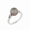 Rings * | Masako Pearls 14K Diamond 9-9.5Mm Pearl Ring Women