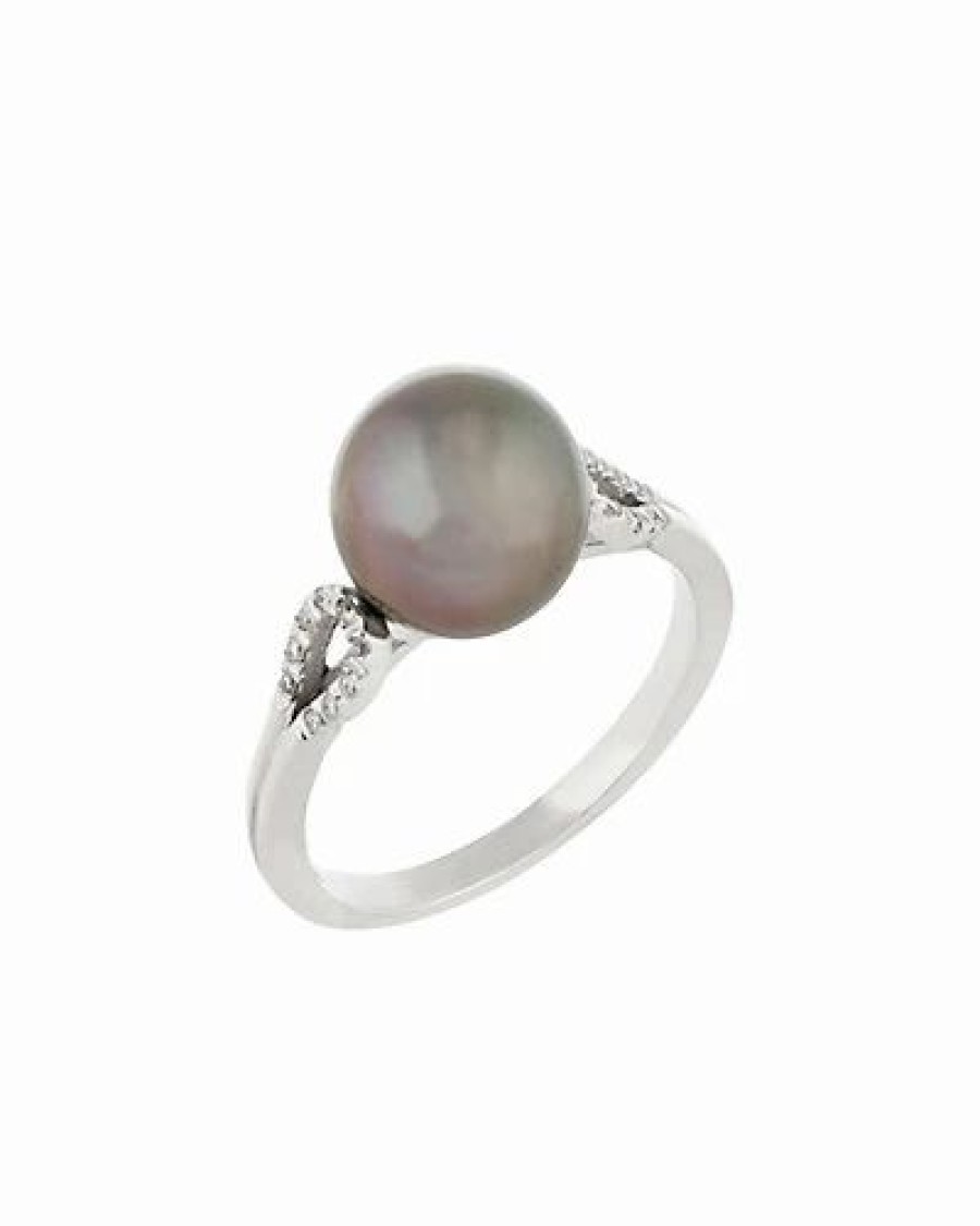 Rings * | Masako Pearls 14K Diamond 9-9.5Mm Pearl Ring Women