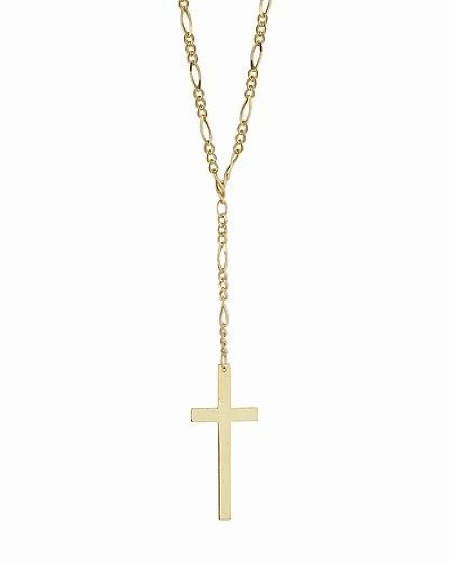 Necklaces * | Ember Fine Jewelry 14K Cross Lariat Necklace Women