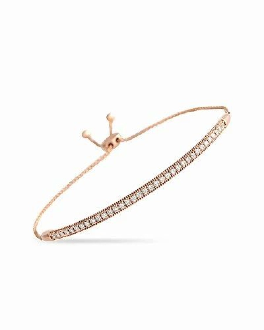 Bracelets * | Diamond Select Cuts 14K Rose Gold 0.36 Ct. Tw. Diamond Bracelet Women