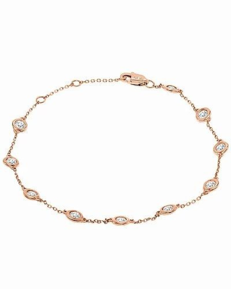 Bracelets * | Monary 14K Rose Gold 0.99 Ct. Tw. Diamond Bracelet Women