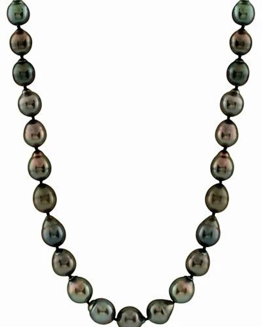 Necklaces * | Splendid Pearls 14K 8-11Mm Tahitian Pearl Necklace Women