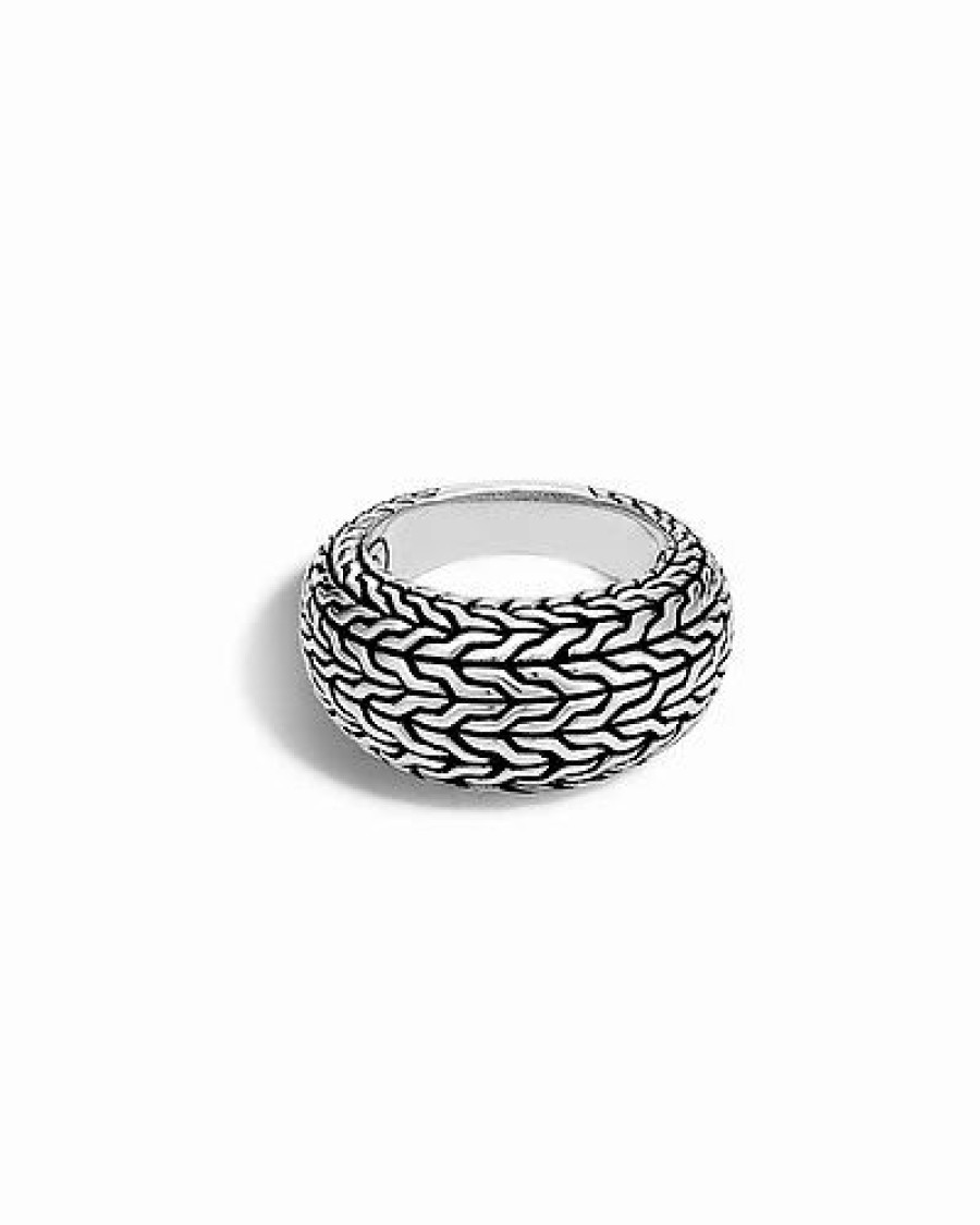 Rings * | John Hardy Classic Chain Silver Graduated Dome Ring Women