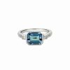 Rings * | Diamond Select Cuts 14K 2.11 Ct. Tw. Diamond & London Blue Topaz Ring Women