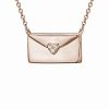 Necklaces * | Diamond Select Cuts 14K Rose Gold Diamond Necklace Women