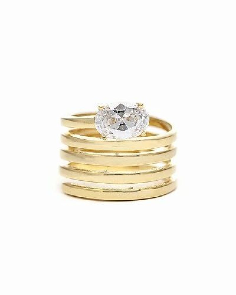 Rings * | Rivka Friedman 18K Plated Cz Ring Women