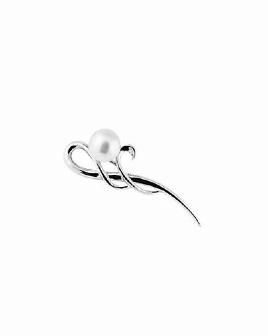 Pins * | Splendid Pearls Ver 8-8.5Mm Cultured Freshwater Pearl Brooch Women