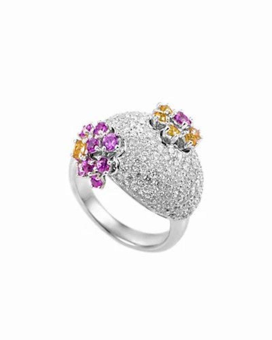 Rings * | Gemstones 18K 1.40 Ct. Tw. Diamond & Sapphire Ring Women