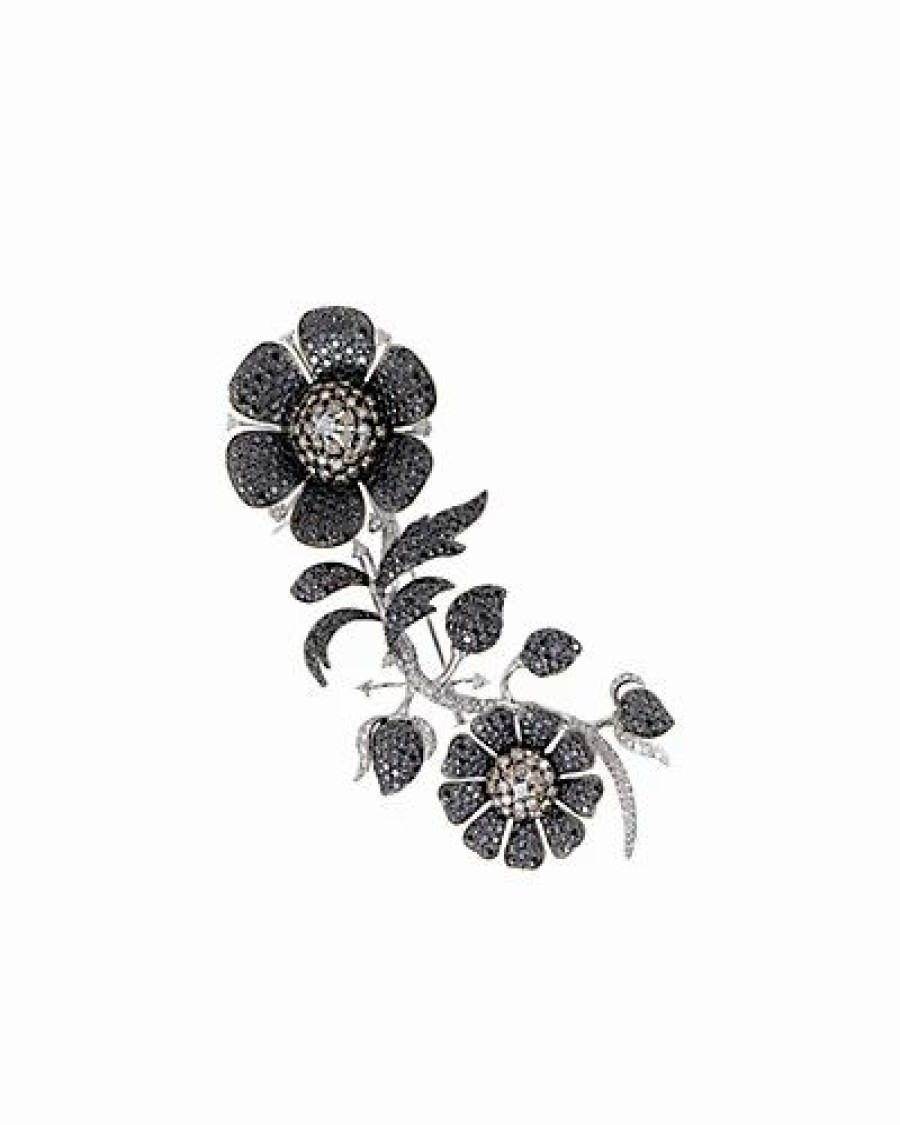 Pins * | Diamond Select Cuts 18K 20.72 Ct. Tw. Diamond Brooch Women