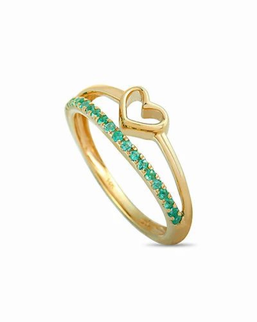 Rings * | Diamond Select Cuts 14K 0.25 Ct. Tw. Emerald Ring Women