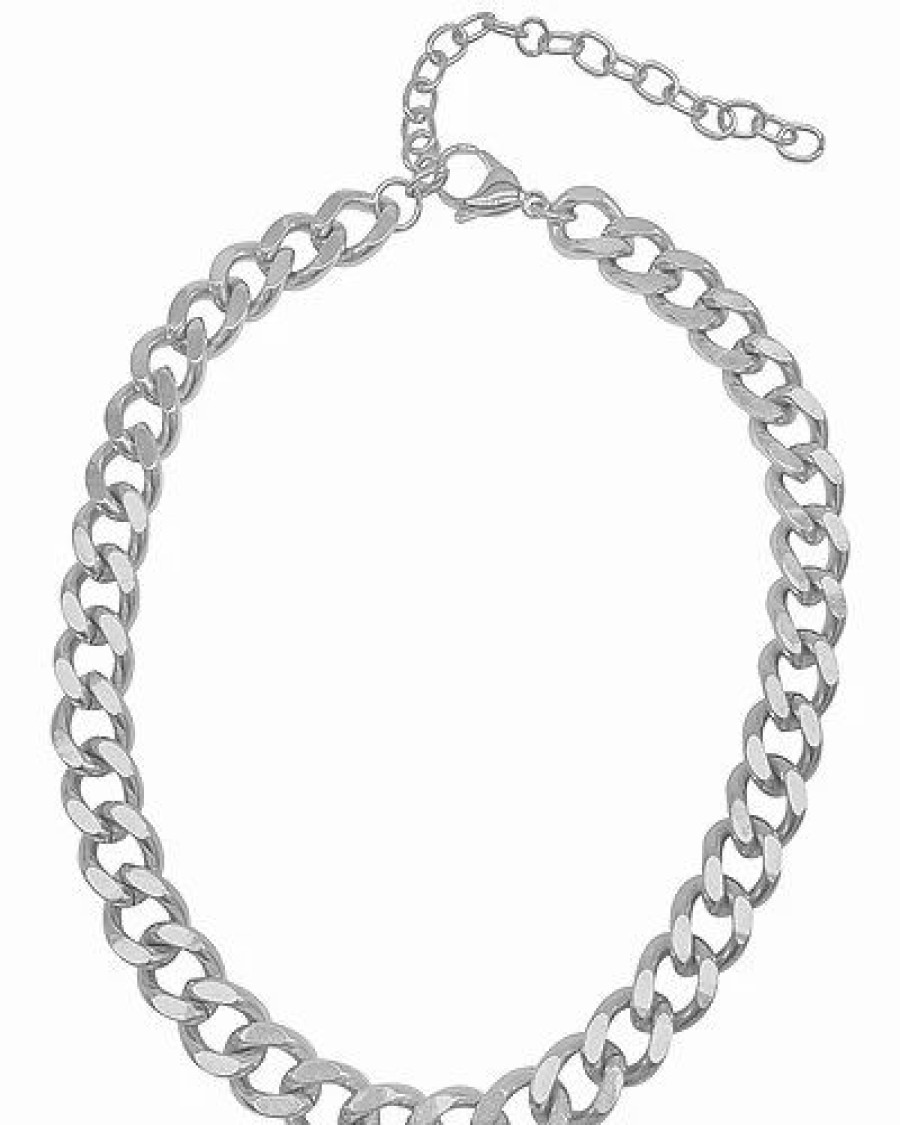 Necklaces * | Adornia Curb Chain Necklace Women