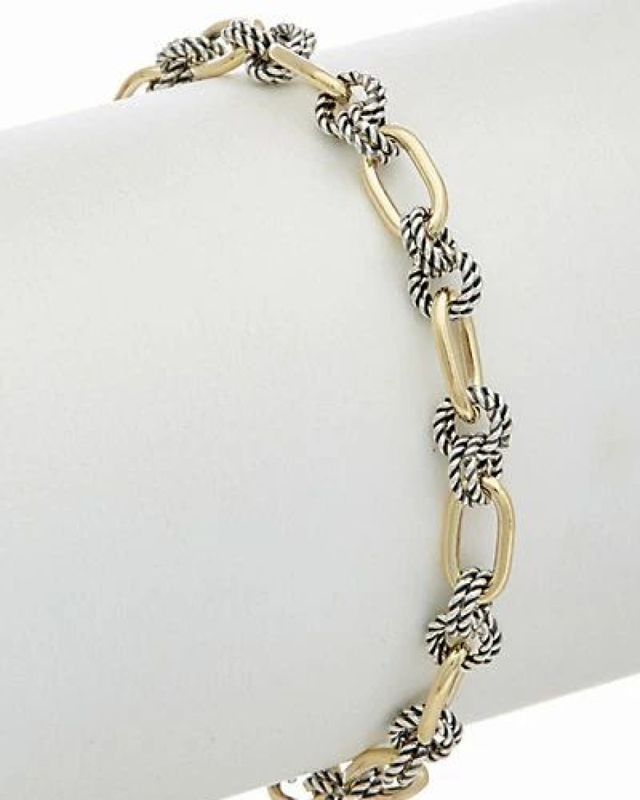 Bracelets * | Phillip Gavriel 18K & Silver Link Bracelet Women