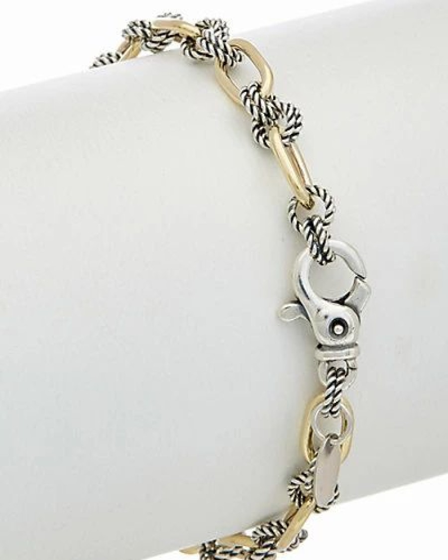 Bracelets * | Phillip Gavriel 18K & Silver Link Bracelet Women