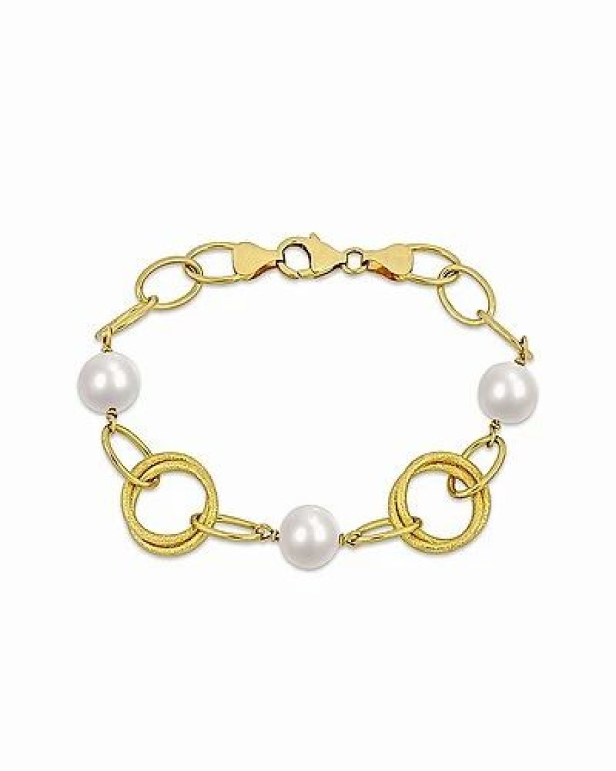 Bracelets * | Rina Limor Silver 9-10Mm Pearl Bracelet Women