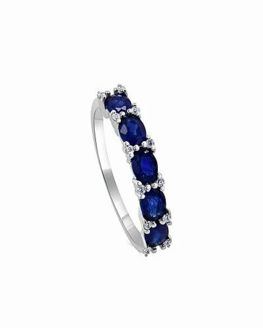 Rings * | Sabrina Designs 14K 2.02 Ct. Tw. Diamond & Sapphire Oval Ring Women