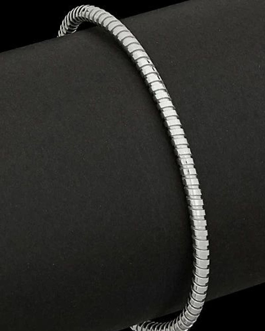 Bracelets * | Italian Silver Piral Bracelet Women