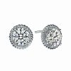 Earrings * | Genevive Silver Studs Women