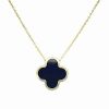 Necklaces * | Sabrina Designs 14K Onyx Clover Necklace Women