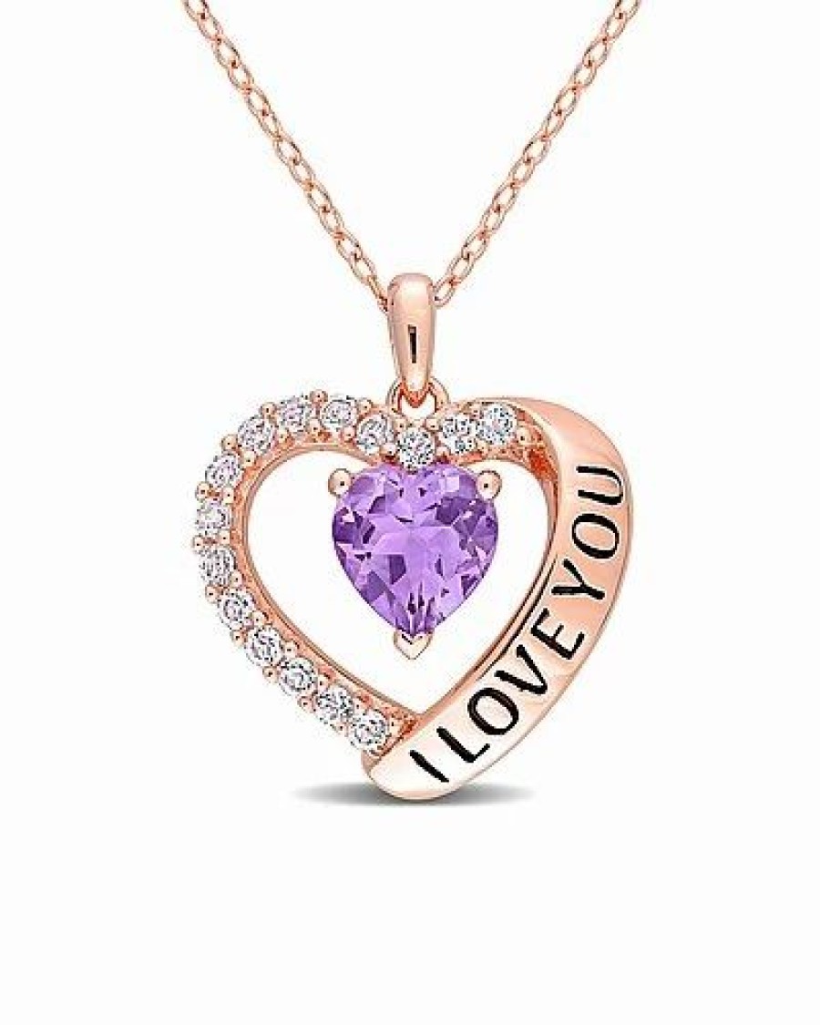 Necklaces * | Rina Limor Se Gold Plated 1.65 Ct. Tw. Amethyst Necklace Women