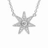 Necklaces * | Judith Ripka Little Luxuries Silver 0.29 Ct. Tw. White Topaz Pendant Necklace Women