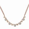 Necklaces * | Diana M. Fine Jewelry 14K Rose Gold 0.50 Ct. Tw. Diamond Necklace Women