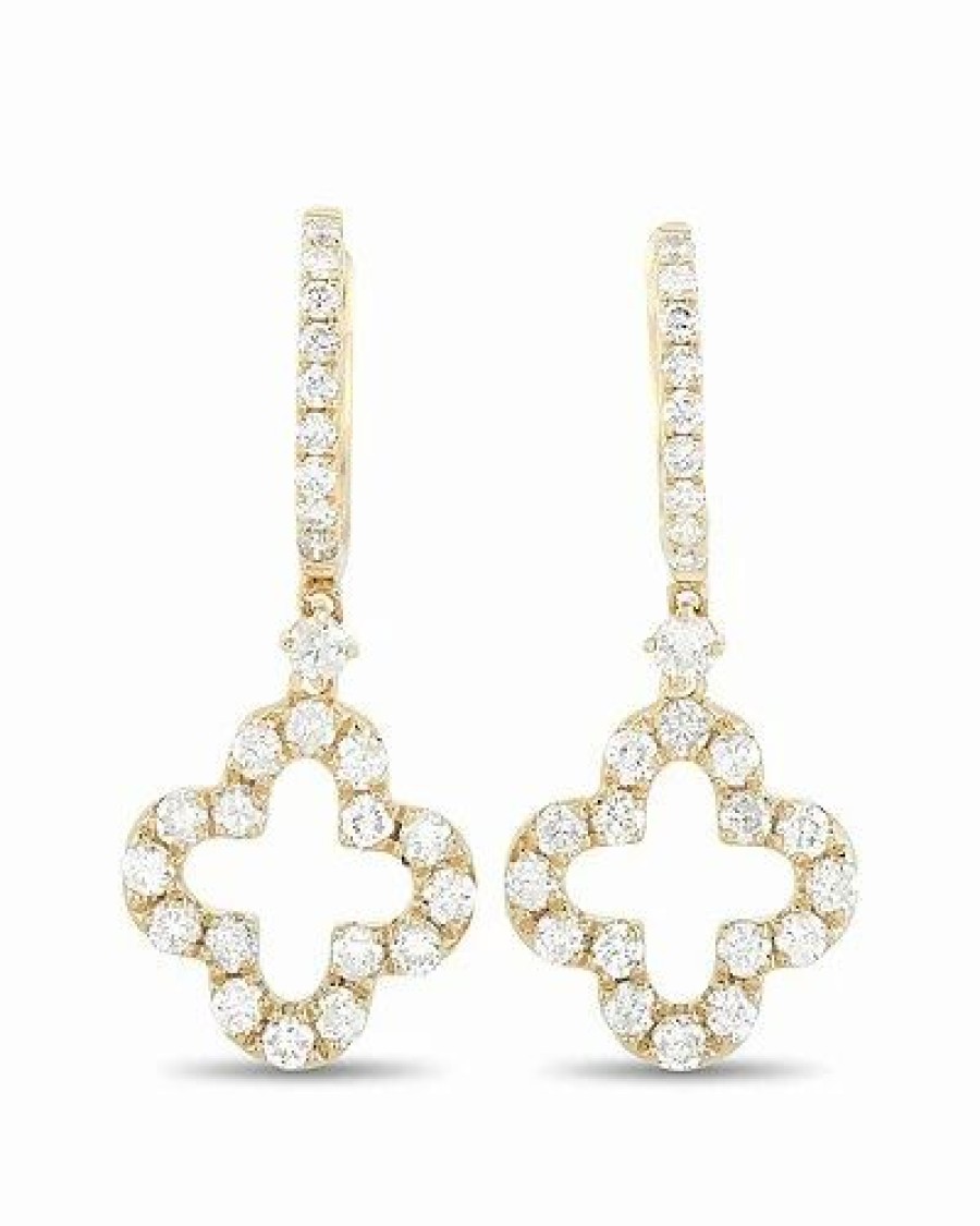 Earrings * | Diamond Select Cuts 14K 1.15 Ct. Tw. Diamond Dangle Earrings Women