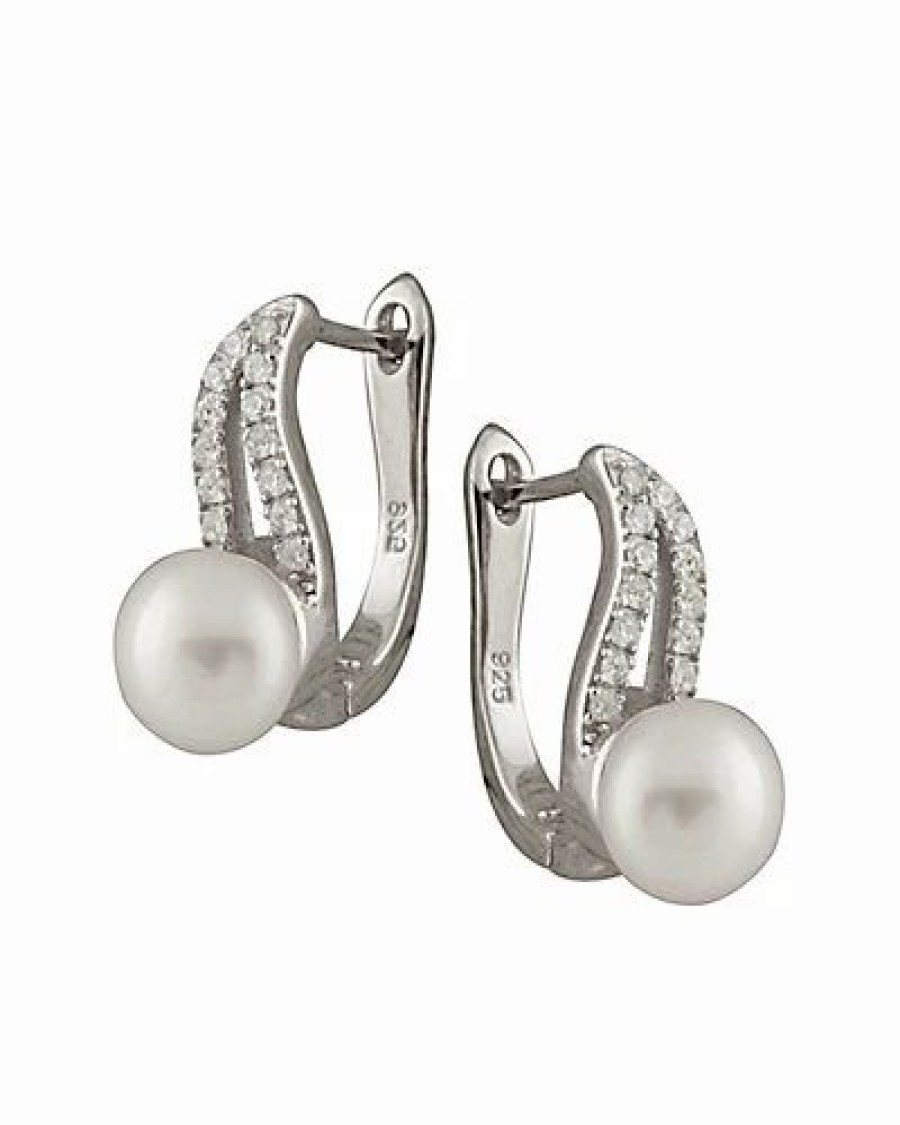 Earrings * | Splendid Pearls Ver 7-8Mm Freshwater Pearl Earrings Women