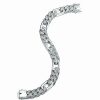 Bracelets * | Genevive Silver Cz Bracelet Women