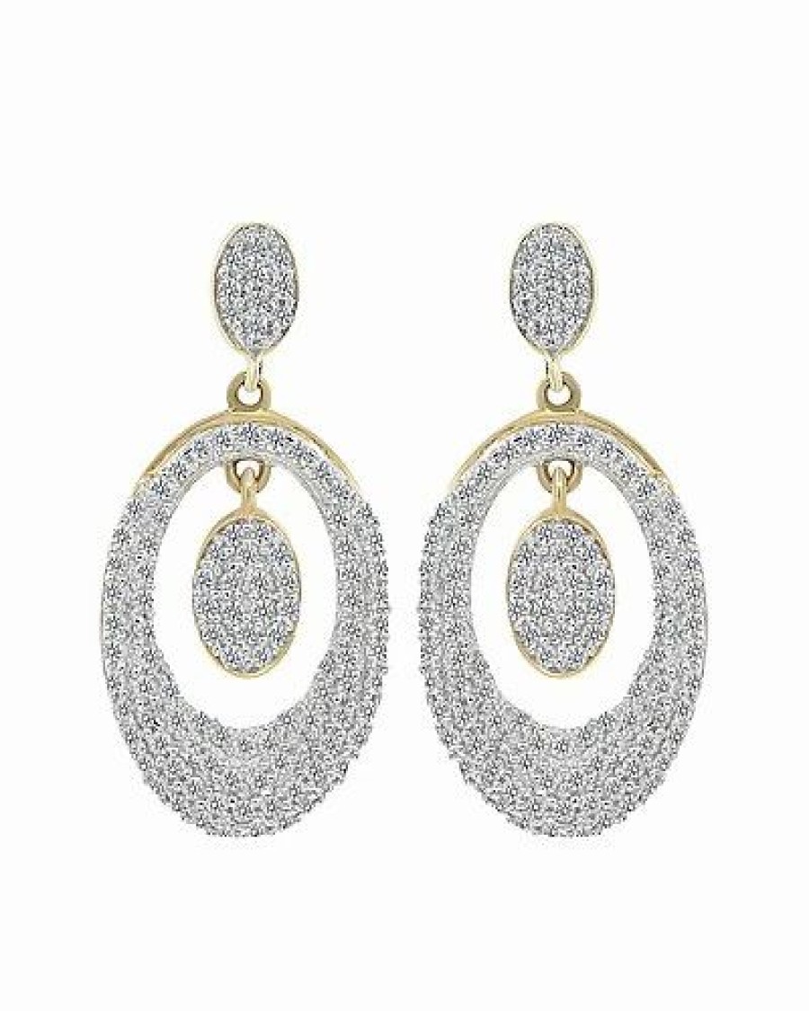 Earrings * | Diana M. Fine Jewelry 14K 0.59 Ct. Tw. Diamond Earrings Women