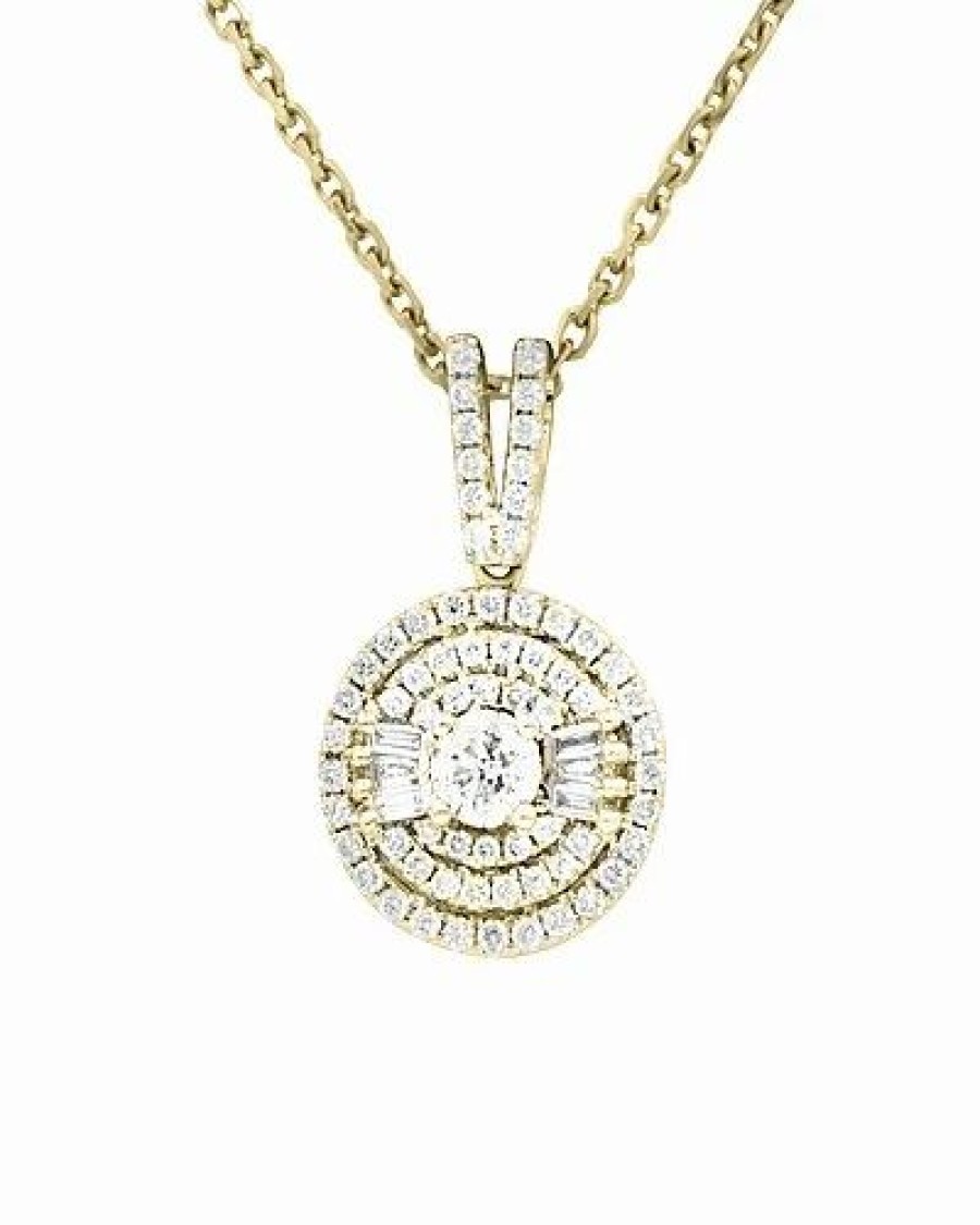 Necklaces * | Diana M. Fine Jewelry 14K 0.93 Ct. Tw. Diamond Necklace Women