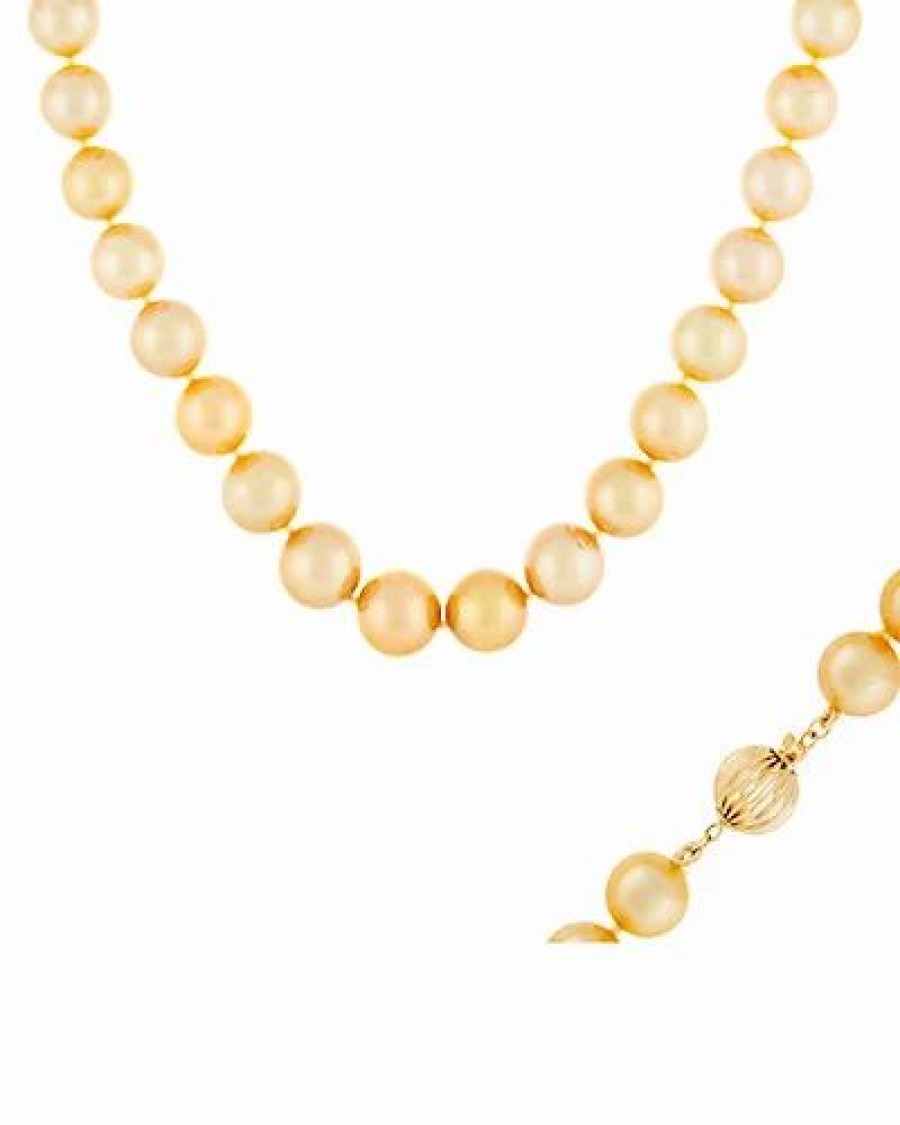 Necklaces * | Masako Pearls 14K 10-14Mm Golden South Sea Pearl Necklace Women