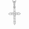 Necklaces * | Diamond Select Cuts 14K 0.33 Ct. Tw. Diamond Cross Necklace Women