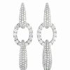 Earrings * | Diamond Select Cuts 18K 4.30 Ct. Tw. Diamond Link Drop Earrings Women